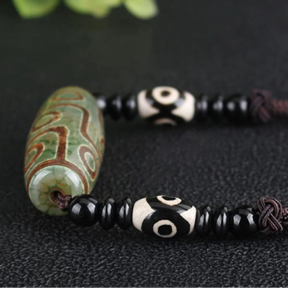 Ethnic style Handmade Bead stone pendant - Mens necklace