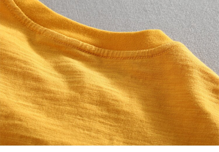 yellow tshirt collar