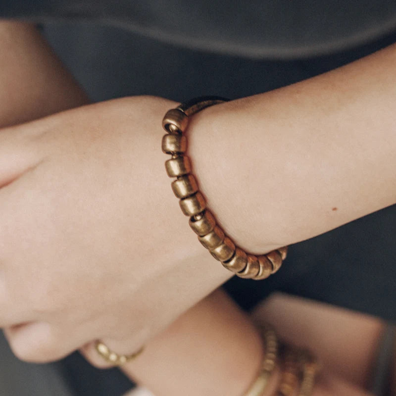 COPPER BEADED BRACELET