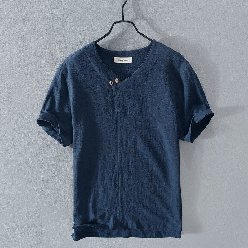 Casual Wrinkle Fabric t-shirt Top With Front Detail