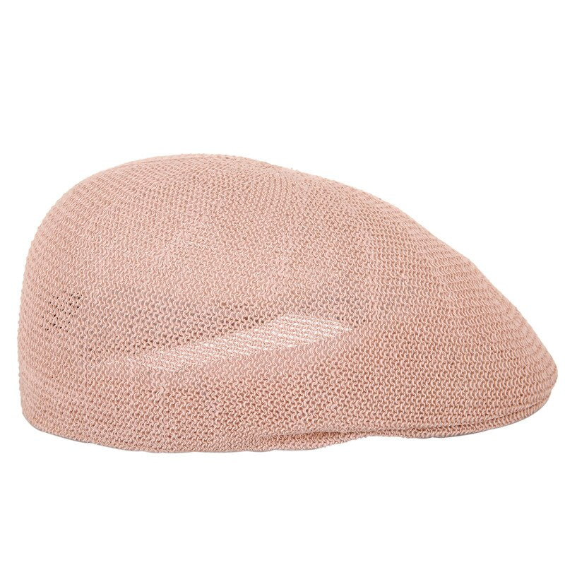 Mesh Straw Beret Hat