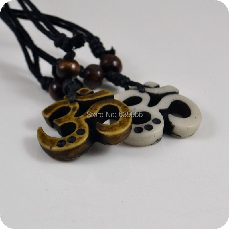 OM Resin Pendant Necklace Amulet Necklace