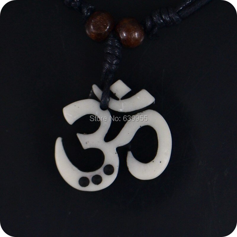 OM Resin Pendant Necklace Amulet Necklace