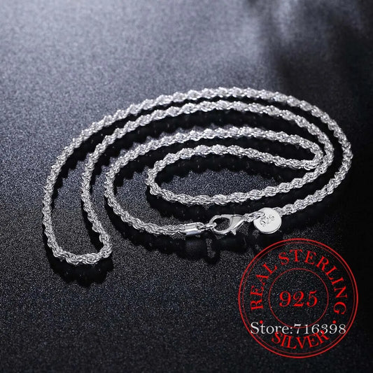 sterling silver rope chain