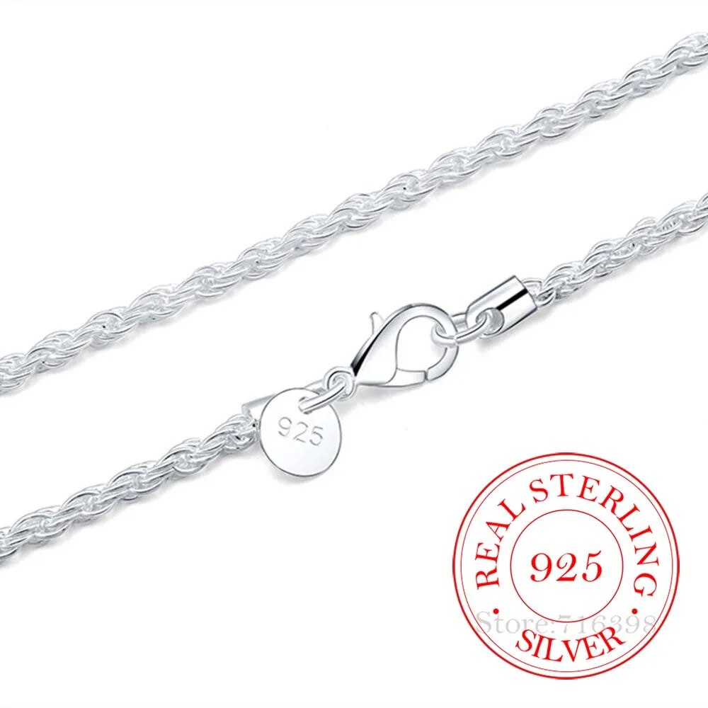 sterling silver rope chain