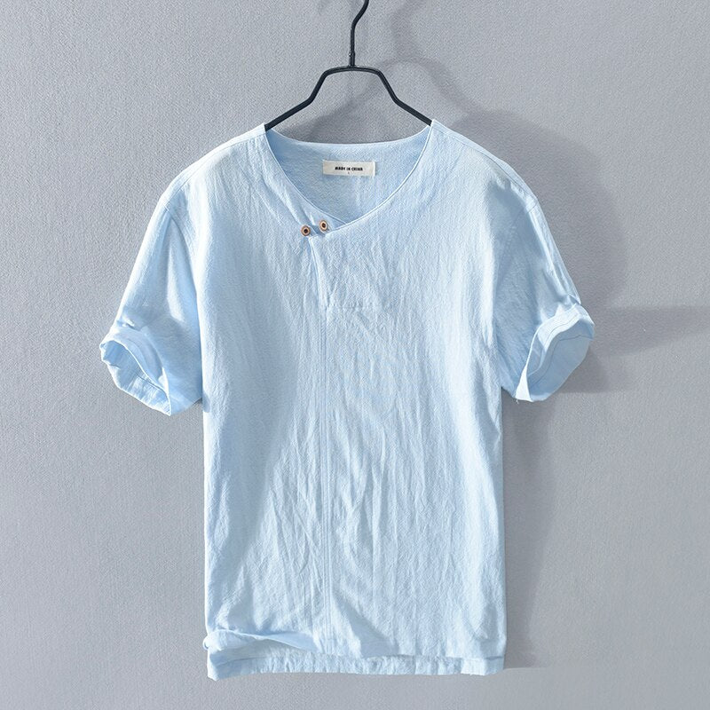 Casual Wrinkle Fabric t-shirt Top With Front Detail