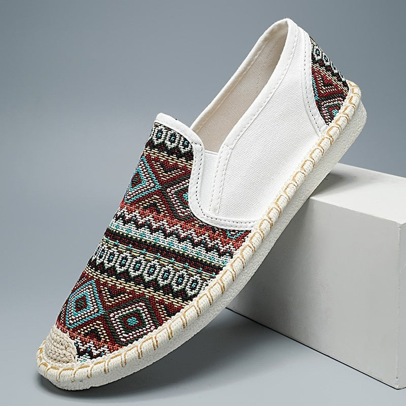 Ethnic Canvas Breathable Espadrilles