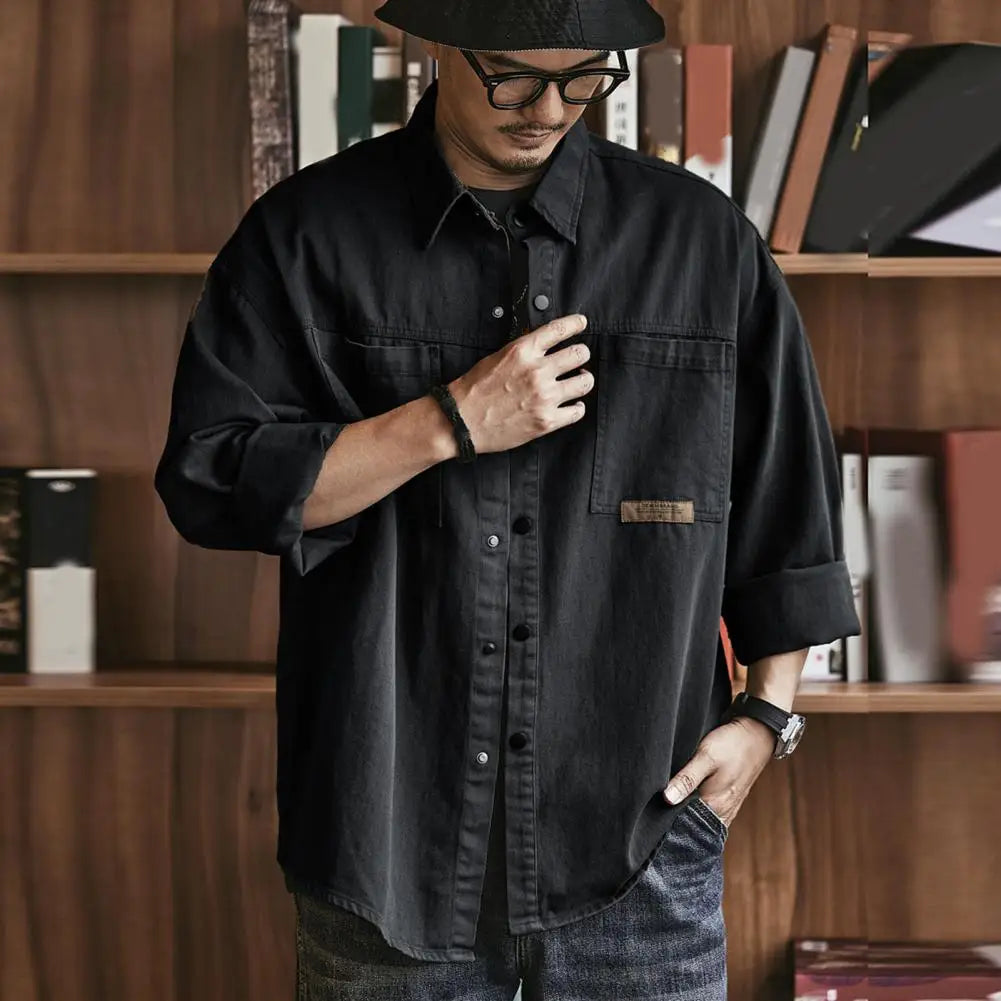 Patch Pocket Oversize Shirt