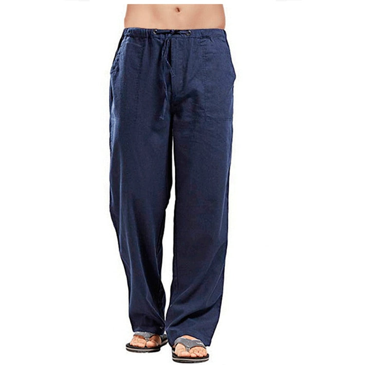 Loose  Drawstring Waist Regular Fit Pants