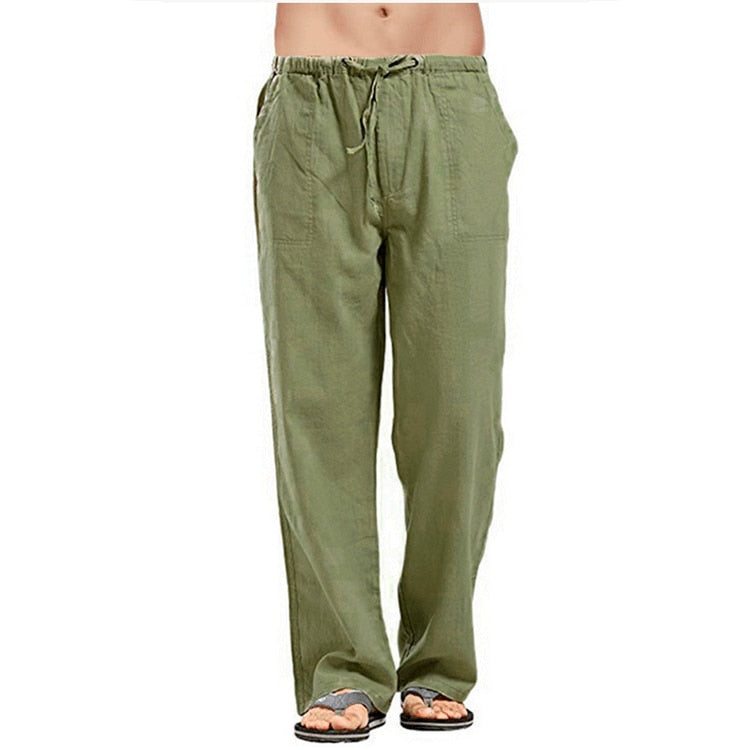 Loose  Drawstring Waist Regular Fit Pants