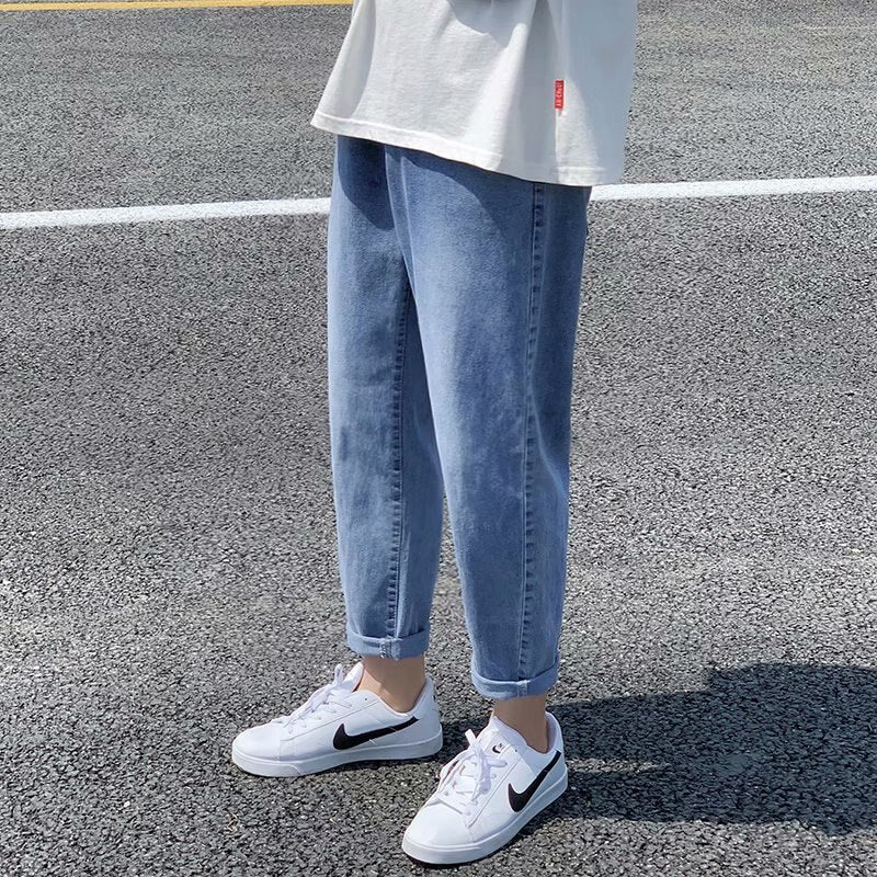 Drawstring Loose fit Denim Pants