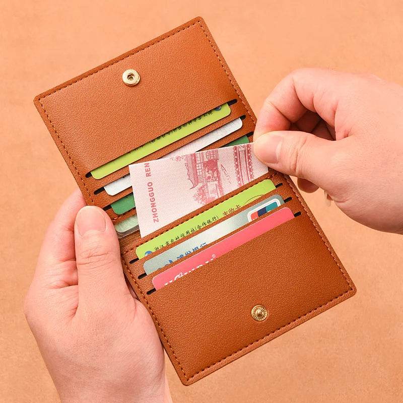 Ultra-thin Small Multi Slot Card Holder Wallet