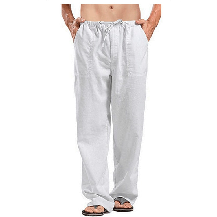 Loose  Drawstring Waist Regular Fit Pants