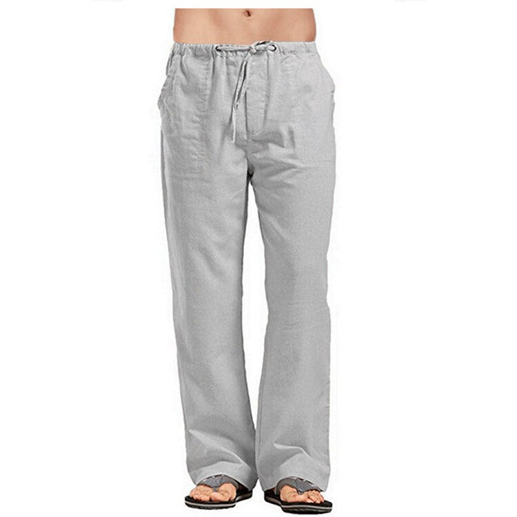 Loose  Drawstring Waist Regular Fit Pants