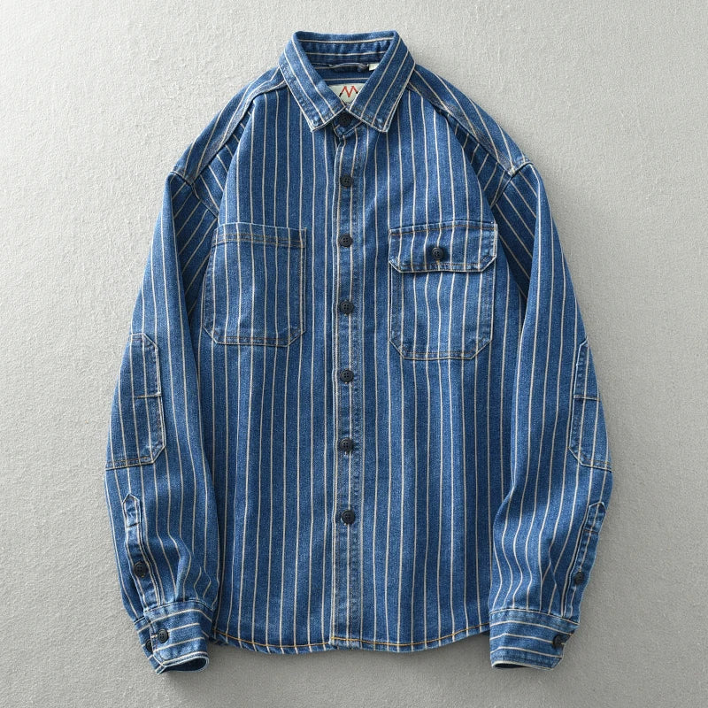 Denim shirts with patch pockets