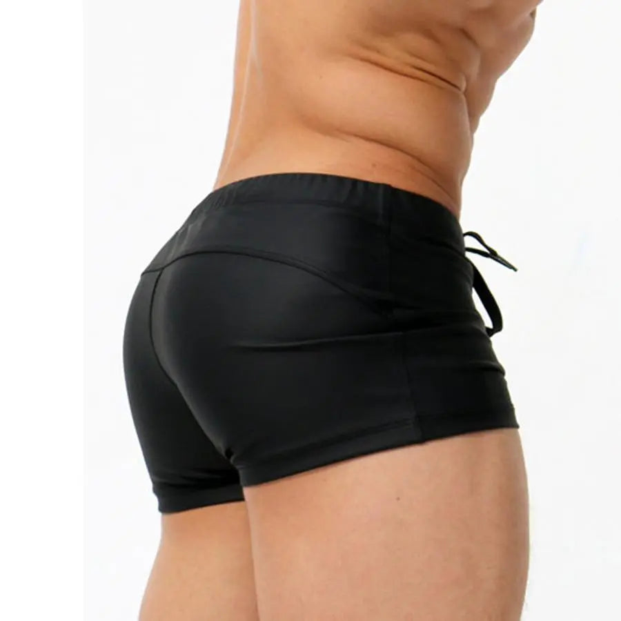 black Mens swim trunks