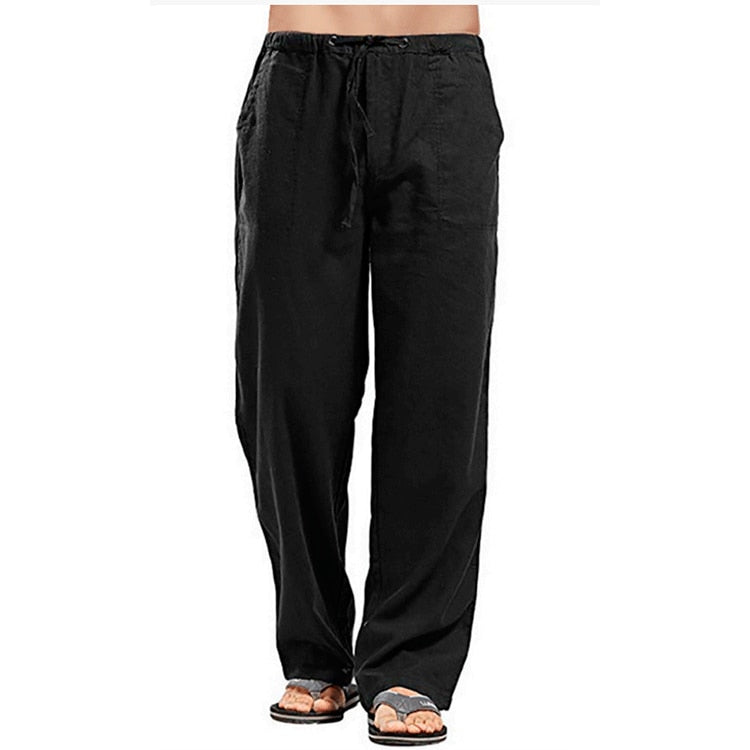 Loose  Drawstring Waist Regular Fit Pants