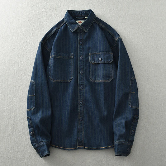 Denim shirts with patch pockets