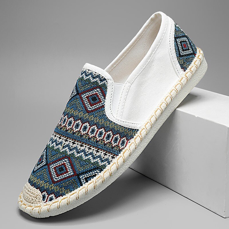 Ethnic Canvas Breathable Espadrilles