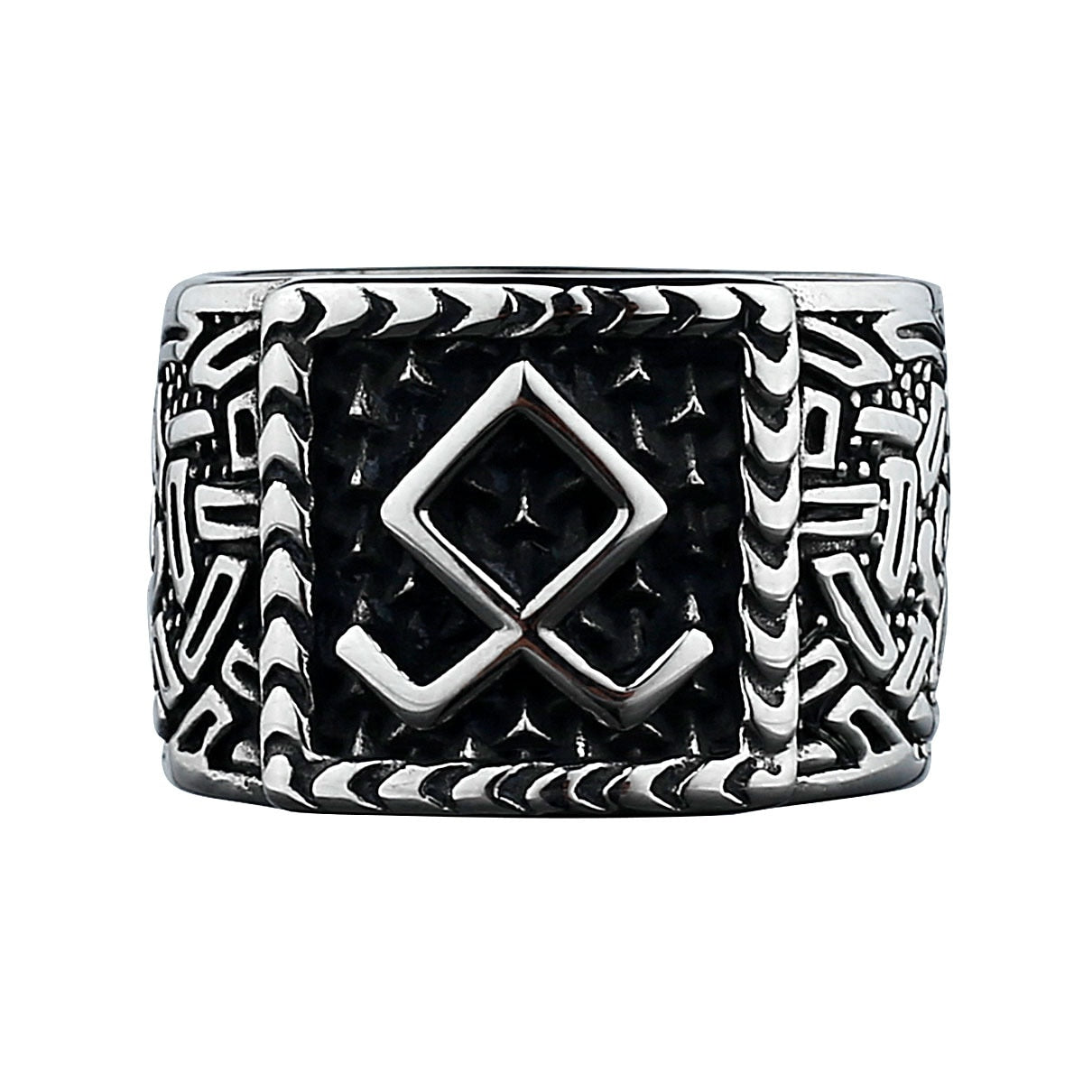 Stainless Steel Viking Rune Ring