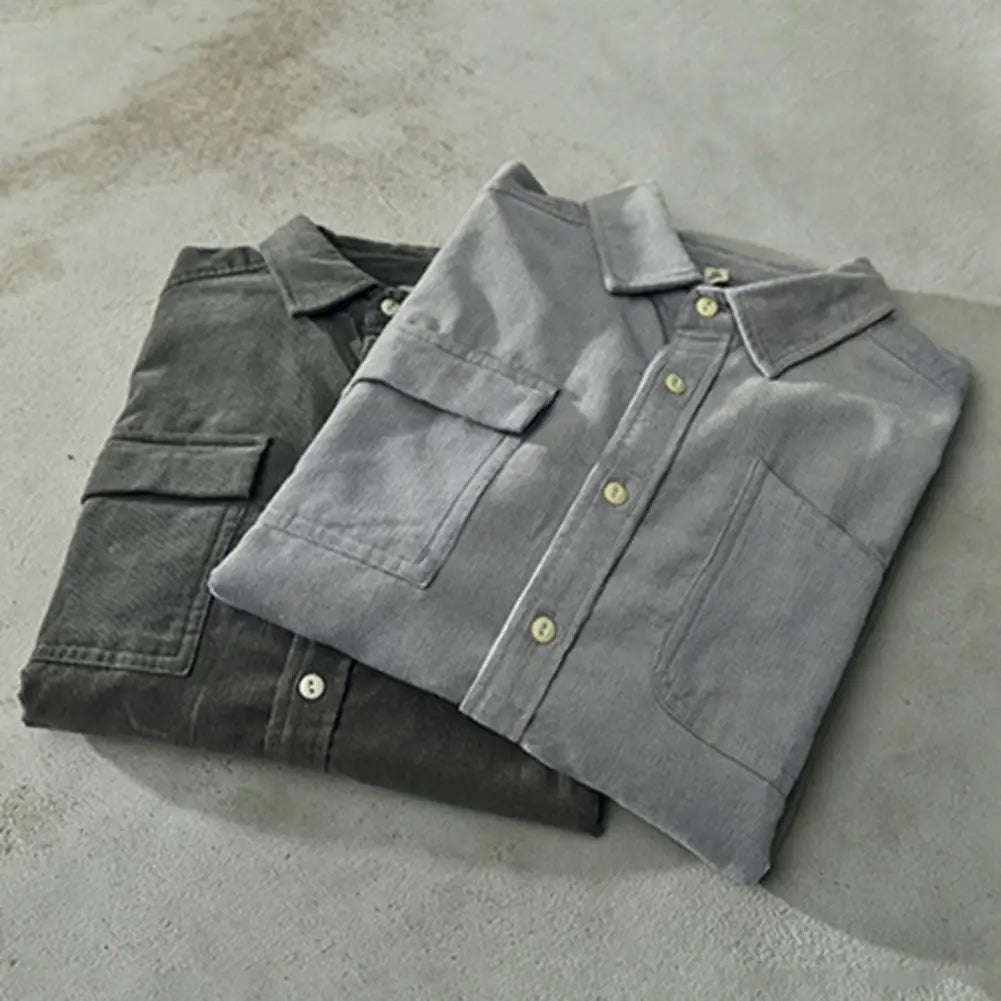 Baby Corduroy Over Shirt with Front Pockets