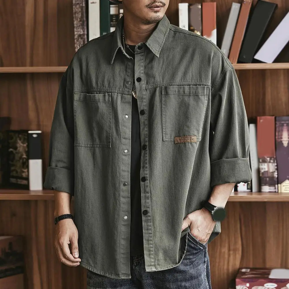 Patch Pocket Oversize Shirt