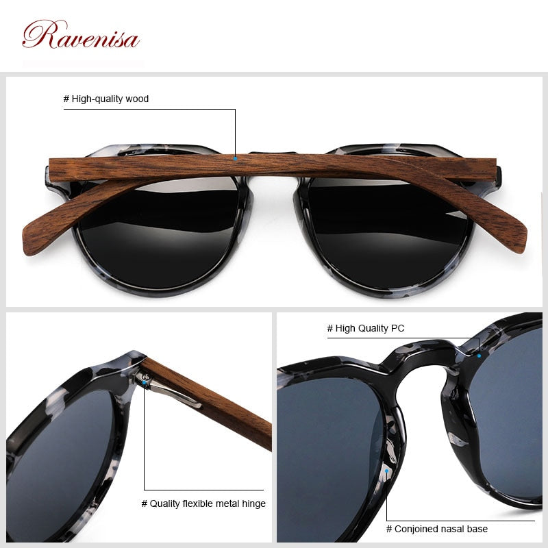 Wood Sunglasses with Polarized lenses