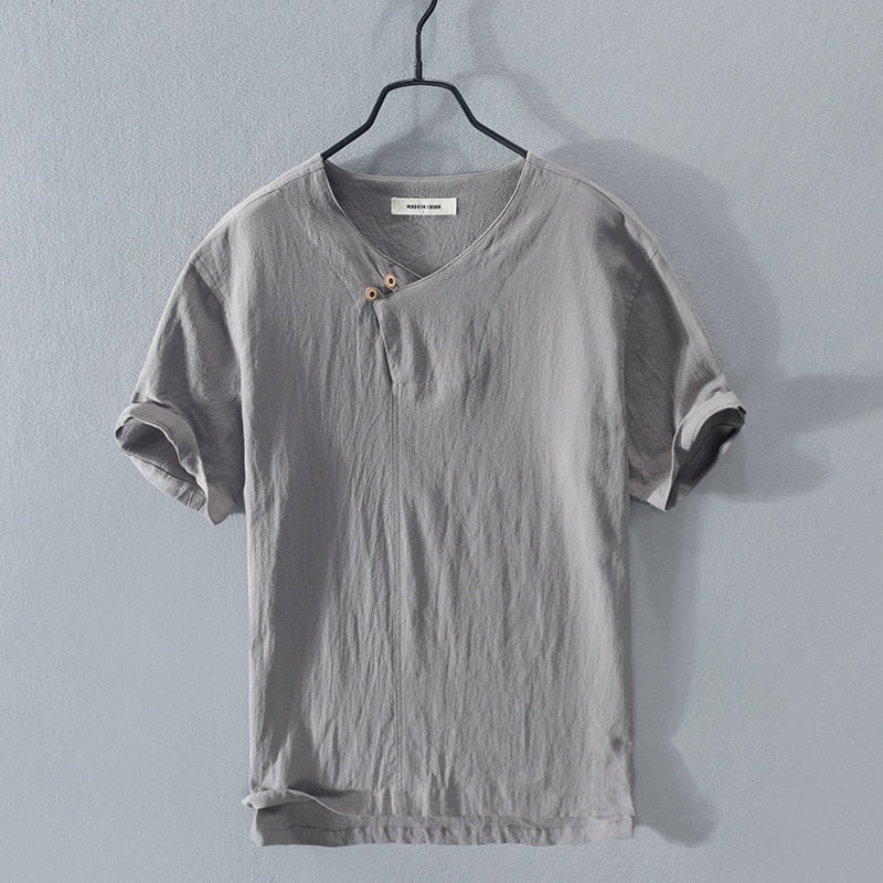 Casual Wrinkle Fabric t-shirt Top With Front Detail