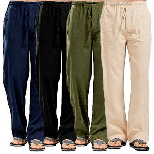 Loose  Drawstring Waist Regular Fit Pants