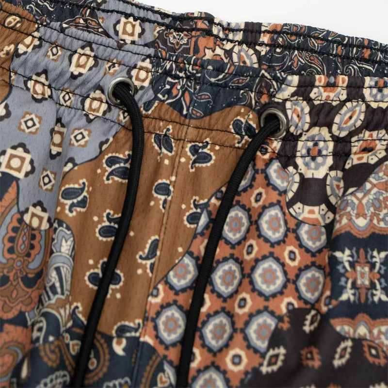 Boho Print Mens Shorts